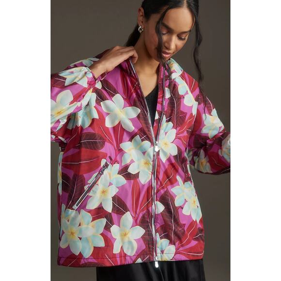 NWT Anthropologie Save the Duck Niam Floral Hooded Coat - Size 2 - Picture 4 of 5